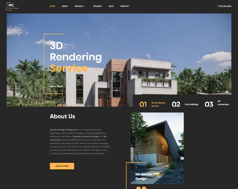 mc render design web